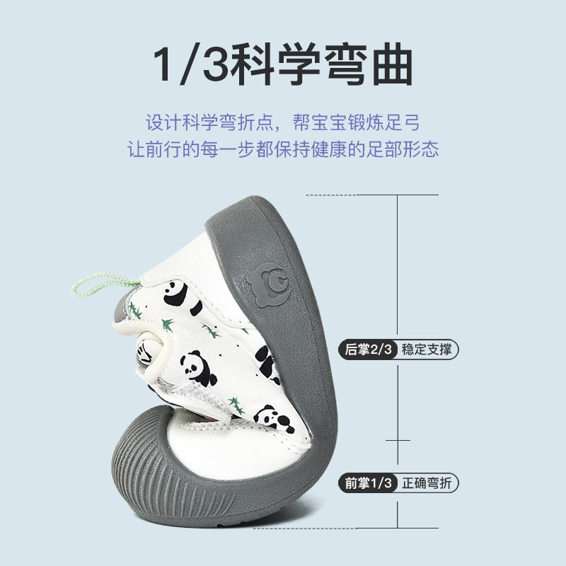 Toddler shoes for boys, spring and autumn infant shoes, soft sole functional cartoon shoes for babies aged 1-3, boys' shoes