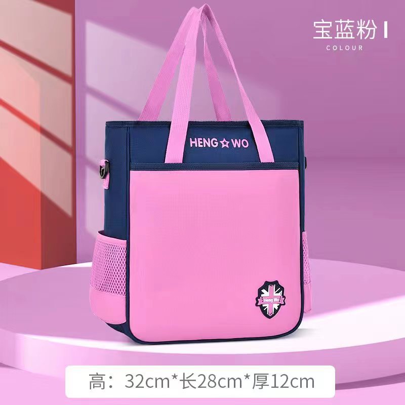 Ready-to-ship wholesale elementary school tutoring bag, water-resistant, large capacity, unisex tote bag, portable crossbody bag, breathable and wear-resistant