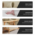 Scandinavian style solid wood single sofa chair living room for home rental house small casual lazy sofa modern casual