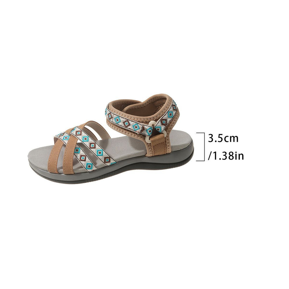 European and american new spring/summer  export sports sandals - printed, hook-and-loop closure, plus size women's sandals - dropshipping available