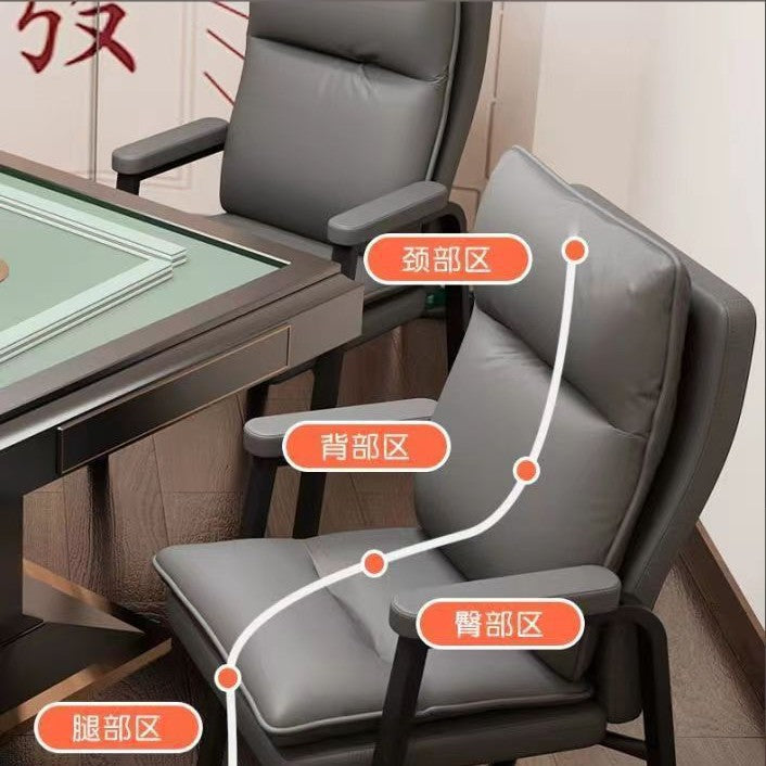 Mahjong parlor sofa chair, mahjong chair, computer chair, comfortable folding chair for sitting for a long time, office gray
