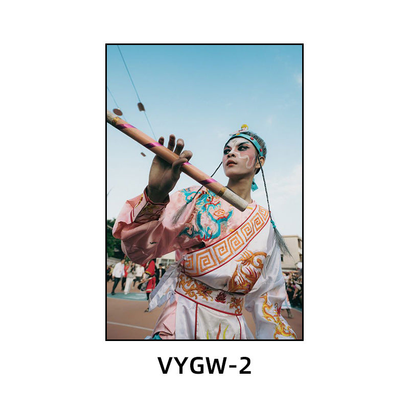 Chaoshan English song and dance decorative painting restaurant hotel box ethnic characteristics traditional culture hanging painting hot pot shop mural