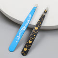Fangling a406 beauty eyebrow clip eyebrow trimming clip eyebrow plucking tweezers eyebrow plucking beard oblique eyebrow clip printing