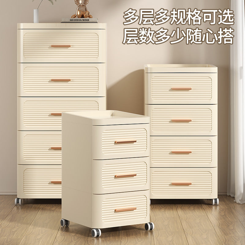 Drawer storage cabinet chest of drawers installation-free for home living room storage cabinet toy snack storage bedroom bedside table