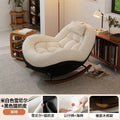 Rocking chair recliner adult sleepable living room for home casual adult sofa eggshell balcony lazy chair
