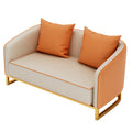 A double sofa (orange)