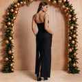 C7775 cross-border  new women's rhinestone-embellished camisole evening gown with ribbon detail, perfect for banquets, hostesses, and bodycon dresses