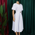 D3320exportplus size women's clothing  summer new fashion bubble elegant large skirt high waist african dress