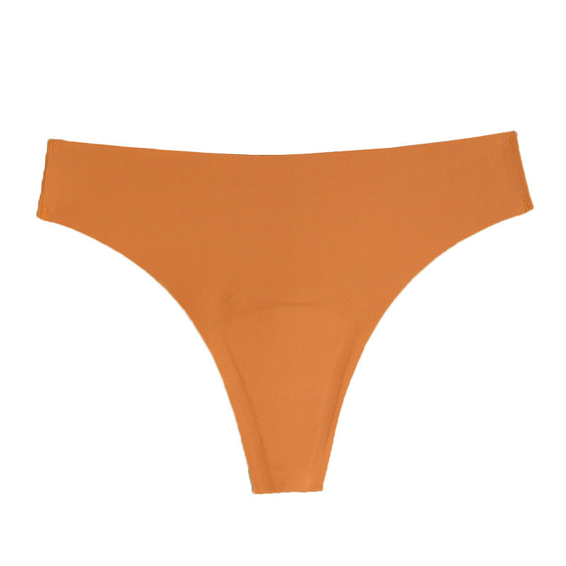ice silk seamless anti-embarrassment underwear sports yoga special cotton pad invisible y-line women's underwear