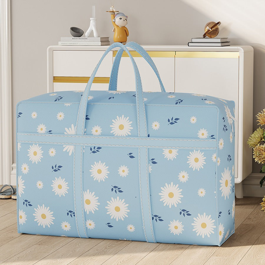 Daisy quilt bag, hand-held storage, luggage storage, wardrobe sorting, storage box, home folding moving bag.