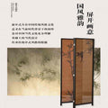 New chinoiserie screen bamboo pattern teahouse bedroom partition living room fence small apartment balcony national style new arrival screen