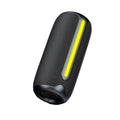 New wireless bluetooth speaker, outdoor waterproof portable subwoofer with rgb lighting, cylindrical fabric audio system