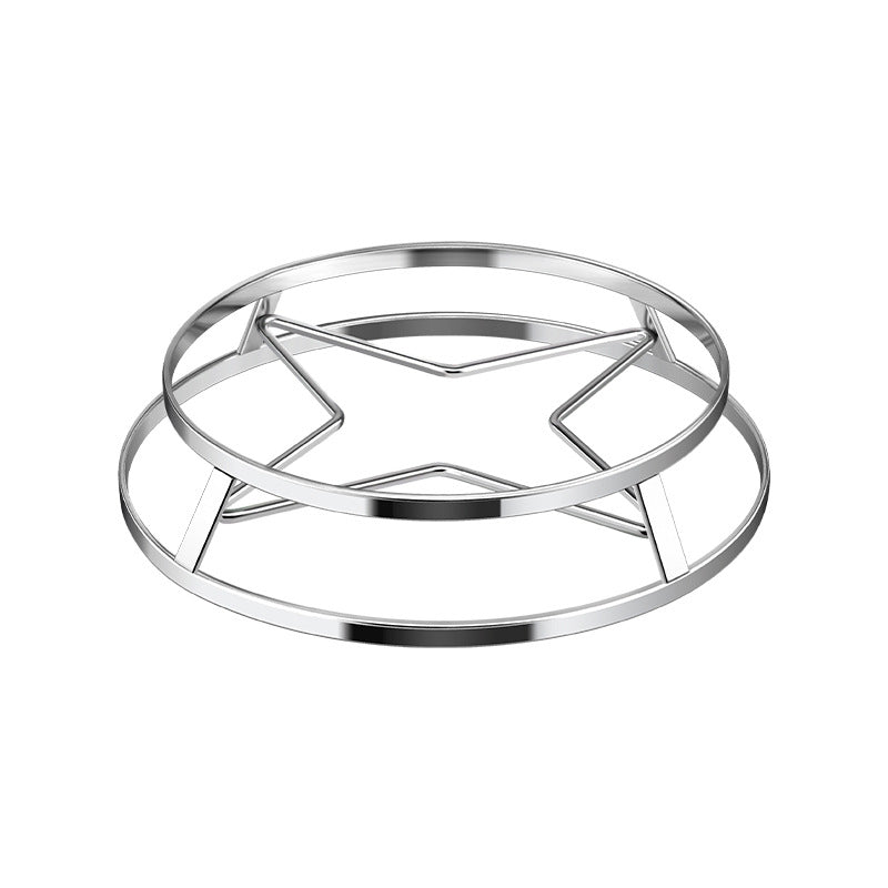 Stainless steel pot rack, kitchen household shelf, pot rack, heat insulation and anti-scalding multi-functional storage bracket, steam rack