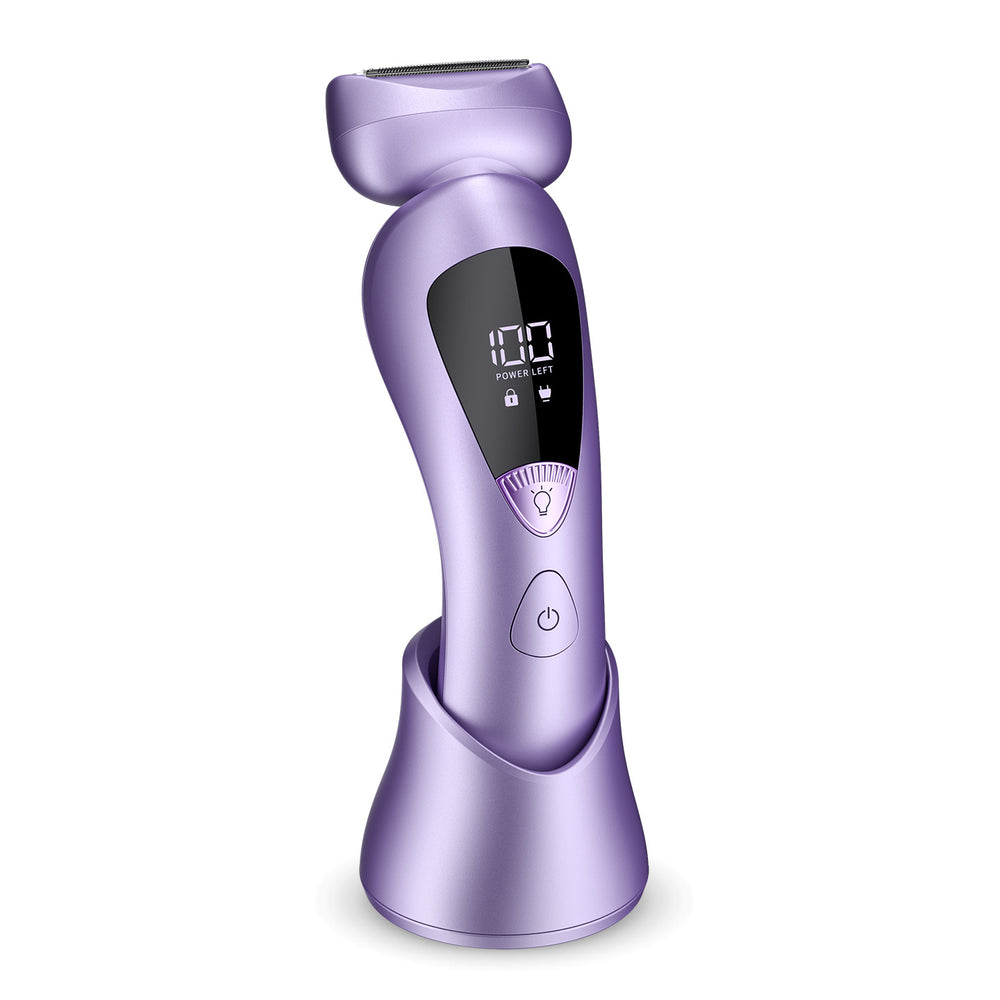 Electric shaver for women - personal care, full body washable, removes underarm, sweat, and leg hair - portable gadget