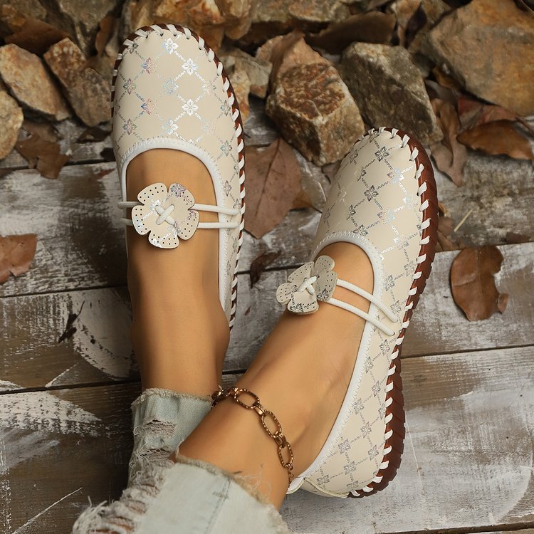 Fashionexportplus size hand-sewn soft bottom casualflats women's cross-border new arrival graffiti breathable lazy loafers