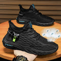 New casual men's shoes: trendy, breathable, winter flyknit sneakers - lightweight, versatile, work shoes, mesh shoes, men's athletic shoes