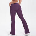 new arrivalfashioncontrast color cross tight high elastic high waist loose pants sports running fitness yoga flare pants