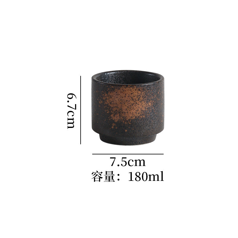 Japanese retro ceramic home tea maker tea cup single pot creative bamboo handle satchel tea set cold water kettle suit