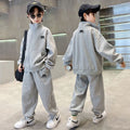 Boys' fall outfit set  new style: stylish and trendy two-piece tracksuit for older kids and teens - perfect for making a statement