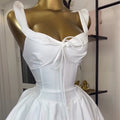 European and american cross-border women's fashion:  summer new arrival - elegant tie-waist high-waisted a-line sleeveless mini slip dress