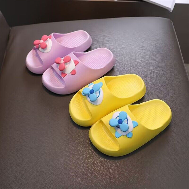 2024 kids' slippers - summer home, girls' cartoon indoor/outdoor, bathroom baby slippers, ages 3-9, cute sandals