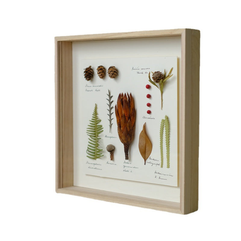 Dried Flowers Eternal Flowers Photo Frame Gifts Plant Specimens Insects Butterflies Animals Decorative Hanging Ornaments Glass Box Ideas