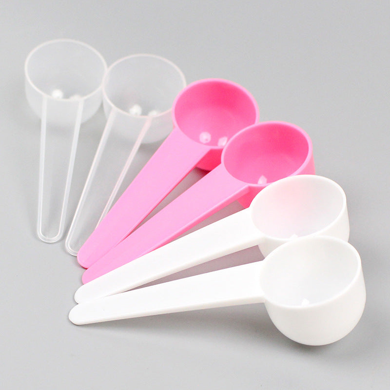 Individually wrapped plastic measuring spoons - 20ml for liquid masks, laundry powder, fertilizer, and water (20g)
