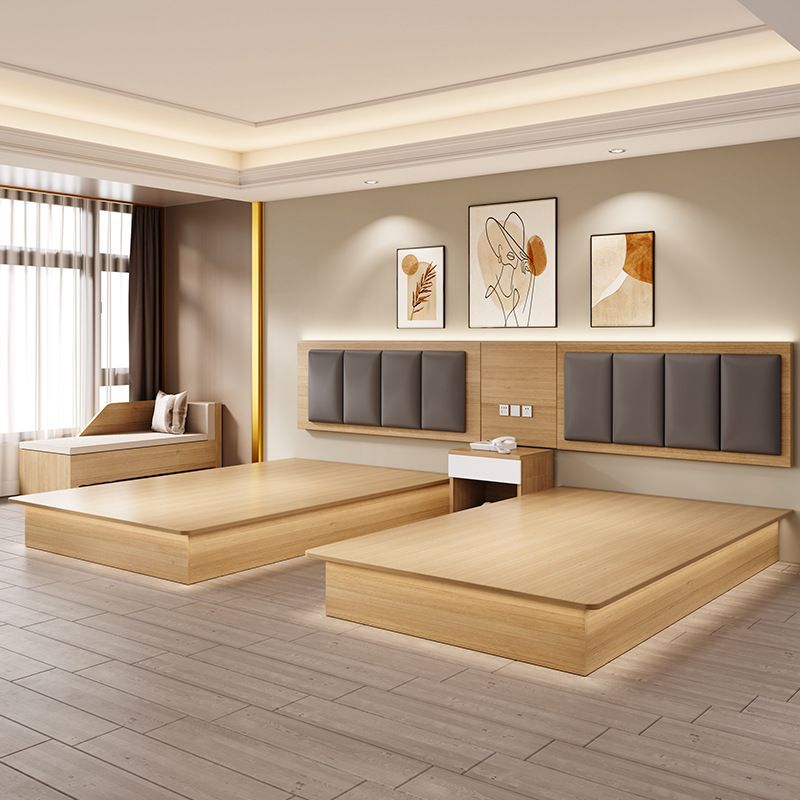 Hotel furniture: standard room beds - complete set for b&bs, apartments, guest rooms, and budget hotels - double beds