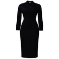 C8644 european and american cross-border  2020 autumn new arrival: elegant, bodycon, and figure-flattering african dress with suit collar and long sleeves
