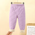 School uniform essential: autumn/winter kids' cotton pants - boys' warm & cold-proof trousers, three-layer fleece-lined & extra thick girls' leggings