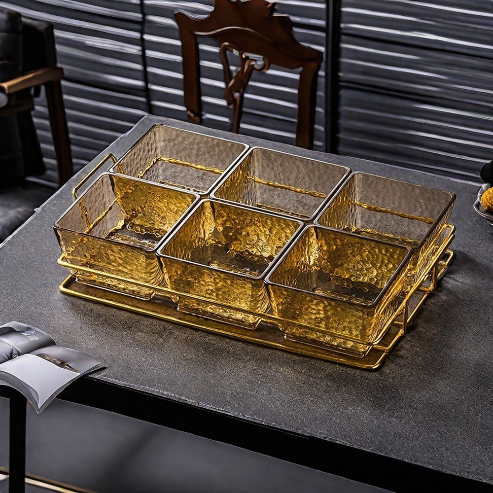 Nordic light luxury plastic beauty salon fruit snack plate snack tea snack sugar ktv dried fruit plate high appearance storage