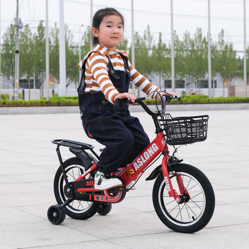 New children's bicycle boys and girls 2-3-4 - 6-8-10 years old with auxiliary wheels baby pedal folding bicycle
