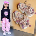 Girls' sneakers -  spring/autumn new collection - kids' shoes, girls' casual shoes, soft sole, bestselling breathable chunky sneakers