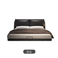 Personalized suspended bed modern casual leather bed master bedroom popular bed soft bed with backrest down leather bed