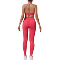 Jinke eco-friendly biodegradable fabric outdoor sports set - women's high-waisted tummy control slimming yoga outfit