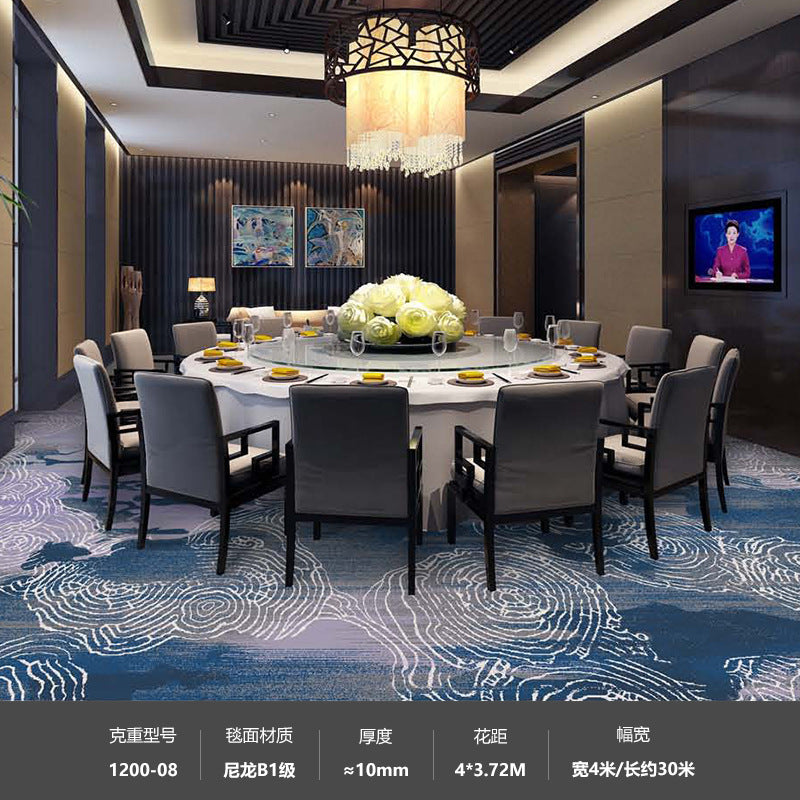 Hotel nylon 1200g banquet restaurant club room ktv suite soundproof commercial carpet thickened