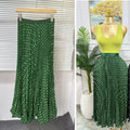 Dark green polka dots