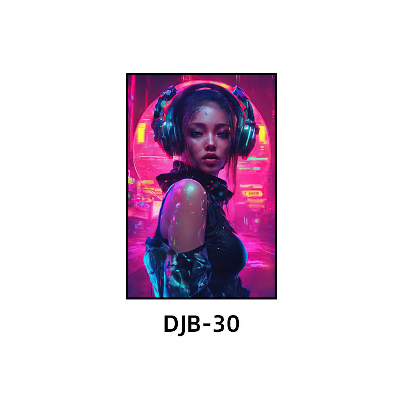 Bar luminous decorative painting ktv box atmosphere led hanging painting nightclub club trend creative neon mural