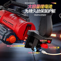 New ai-powered voice-activated double-barrel gatling electric water gun - high-pressure pulse, rotating, flashing, boy's toy