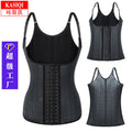 Sports shaping latex bodysuit - tightening tummy control corset - waist cinching shapewear tank top - workout shaping