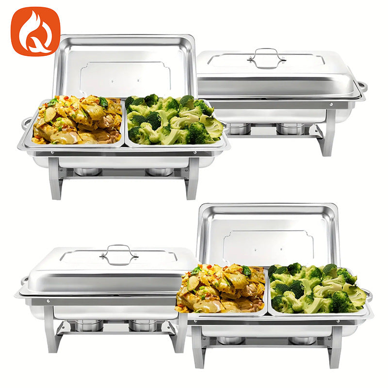 Amazon stainless steel buffet warmer - foldable flip-top square alcohol stove - food heating buffet stove - hotel dining stove