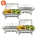 Amazon stainless steel buffet warmer - foldable flip-top square alcohol stove - food heating buffet stove - hotel dining stove