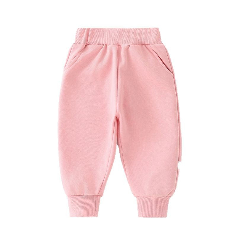 Boys' pants, baby sweatpants, spring and autumn kids' athletic pants, infant and toddler spring footed pants, infant and toddler long pants