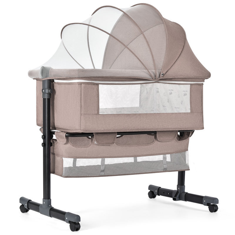 Movable game crib foldable patchwork large bed portable baby bed baby rocker changing table newborn