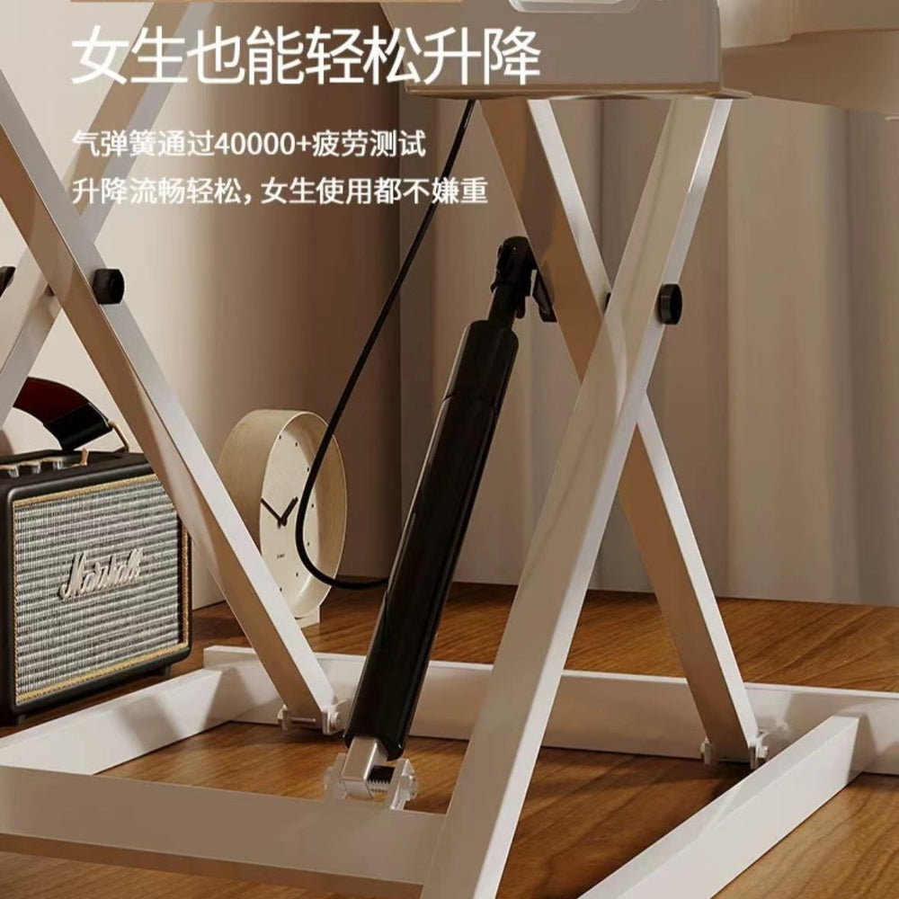 Computer elevated stand computer monitor desktop foldable bracket laptop stand office desk hydraulic start adjustable