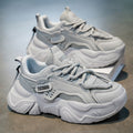 Men's shoes 2025 new winter trendy men's thick-soled sports hot-selling mesh breathable casual dad shoes