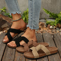Women's summer new fashionable versatile criss-cross strap flip-flops, non-slip home slippers, cross-border e-commerce, popular trendy style