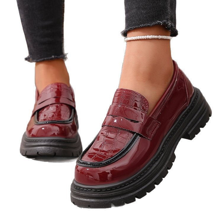 spring new arrival: plus-size chunky sole loafers for women (sizes 35-43). wholesale available. dropshipping to  and