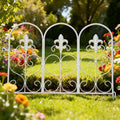 Garden fence courtyard iron small fence household outdoor balcony garden flower garden ground fence plant low guardrail