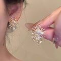 925 silver needle spring and summer flower earrings for women classy super fairy elegantbest selling earrings 2026 small fresh earrings